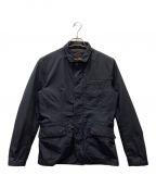 MOORERムーレー）の古着「LIGHTJACKET 3BSINGLE STANDCOLLAR BLOUSON」｜ネイビー