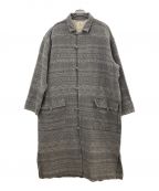 Snow peakスノーピーク）の古着「Cotton Silk Jacquard Coat」｜グレー