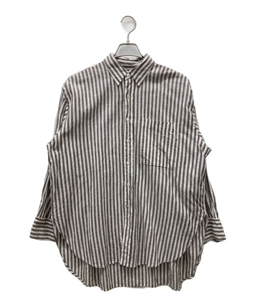 Spick and Span（スピックアンドスパン）Spick and Span (スピックアンドスパン) コットンリネンルーズシャツ ブラウン サイズ:不明の古着・服飾アイテム