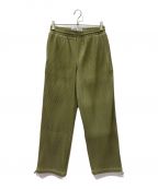 BOBBLEHAUSバブルハウス）の古着「Pleated Nylon Pants」｜カーキ