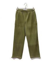 BOBBLEHAUS（バブルハウス）の古着「Pleated Nylon Pants」｜カーキ