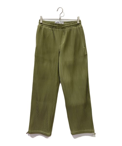 BOBBLEHAUS（バブルハウス）BOBBLEHAUS (バブルハウス) Pleated Nylon Pants カーキ サイズ:Sの古着・服飾アイテム