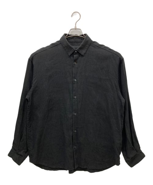 juha（ユハ）juha (ユハ) フレンチリネンロングスリーブシャツ(BLACK) ブラック サイズ:SIZE 4の古着・服飾アイテム