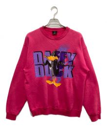 GARMENTGRAPHICS×LOONEY TUNES（ガーメントグラフィックス×ルーニーチューンズ）の古着「プリントスウェット」｜ショッキングピンク