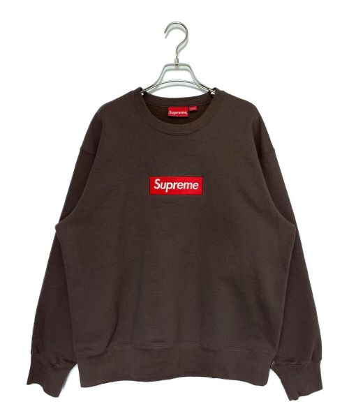 SUPREME（シュプリーム）SUPREME (シュプリーム) Box Logo Crewneck ブラウン サイズ:Mの古着・服飾アイテム