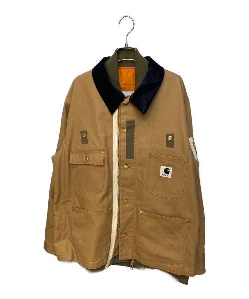 sacai（サカイ）sacai (サカイ) Carhartt WIP (カーハートダブリューアイピー) 23AW CanvasxMA-1 JK Michigan ブラウン サイズ:3の古着・服飾アイテム