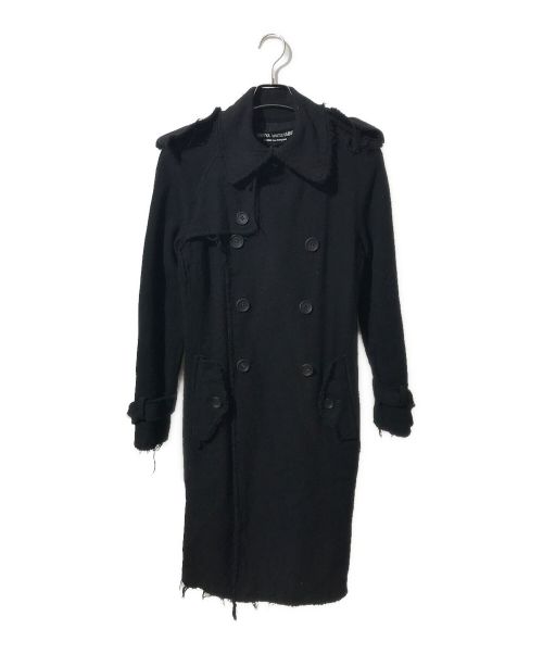 JUNYA WATANABE COMME des GARCONS（ジュンヤワタナベ コムデギャルソン）JUNYA WATANABE COMME des GARCONS ((ジュンヤワタナベ コムデギャルソン) ウールトレンチコート ブラック サイズ:Mの古着・服飾アイテム