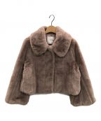 HER LIP TOハーリップトゥ）の古着「Winter Love Faux Fur Coat」｜ピンク