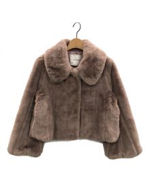 HER LIP TO（ハーリップトゥ）の古着「Winter Love Faux Fur Coat」｜ピンク