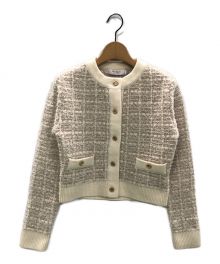 HER LIP TO（ハーリップトゥ）の古着「Mercer Tweed Cardigan」｜アイボリー