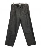 WTAPSダブルタップス）の古着「TUCK TROUSERS WOOL TWEES TEXTILE」｜ブラック