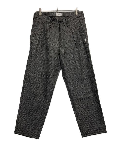 WTAPS（ダブルタップス）WTAPS (ダブルタップス) TUCK TROUSERS WOOL TWEES TEXTILE ブラック サイズ:2の古着・服飾アイテム