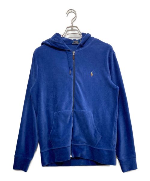 POLO RALPH LAUREN（ポロ・ラルフローレン）POLO RALPH LAUREN (ポロ・ラルフローレン) コーデュロイフルジップパーカー ネイビー サイズ:Mの古着・服飾アイテム