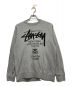 stussy（ステューシー）の古着「ワールドツアークルーネックスウェット」｜グレー