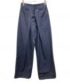 JOHN LAWRENCE SULLIVANジョン ローレンス サリバン）の古着「ワイドデニムパンツ／Washed denim super wide pants」｜インディゴ