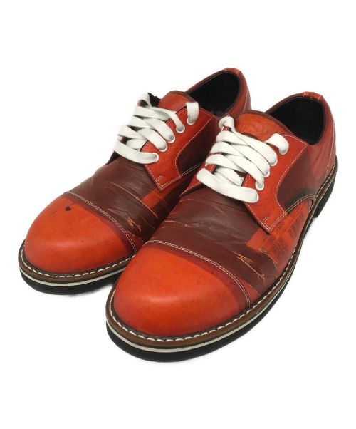 Maison MIHARA YASUHIRO（メゾン ミハラ ヤスヒロ）Maison MIHARA YASUHIRO (メゾン ミハラ ヤスヒロ) TRANSPARENT LEATHER SHOES オレンジ サイズ:44の古着・服飾アイテム