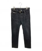 sacaiサカイ）の古着「Slim Tapered Denim Pants」｜ブラック