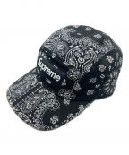 SUPREMEシュプリーム）の古着「BANDANA CAMP CAP」｜ブラック