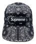 SUPREME (シュプリーム) BANDANA CAMP CAP ブラック サイズ:-：12800円