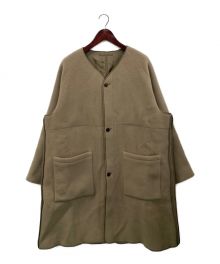 ALMOSTBLACK（オールモストブラック）の古着「Twin Face Melton Coat」｜ベージュ