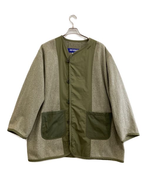 COMME des GARCONS JUNYA WATANABE MAN（コム デ ギャルソン ジュンヤ ワタナベ マン）COMME des GARCONS JUNYA WATANABE MAN (コム デ ギャルソン ジュンヤ ワタナベ マン) ウールツイル縮絨×綿エステルタイプライター カーキ サイズ:Ｍの古着・服飾アイテム