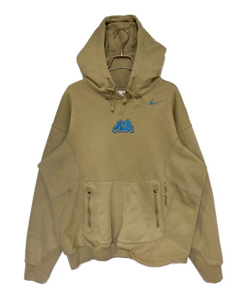 NIKE（ナイキ）NIKE (ナイキ) OFF WHITE (オフ ホワイト) FLC HOODIE ベージュ サイズ:Sの古着・服飾アイテム