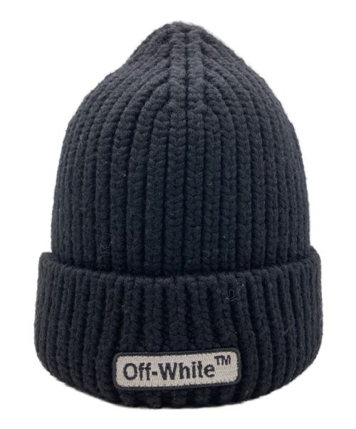 OFFWHITE（オフホワイト）OFFWHITE (オフホワイト) ニット帽 ブラックの古着・服飾アイテム