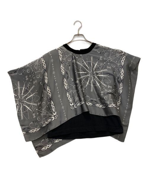 sacai（サカイ）sacai (サカイ) Dr.Woo (ドクターウー) Bandana T-shirt グレー サイズ:SIZE 2の古着・服飾アイテム