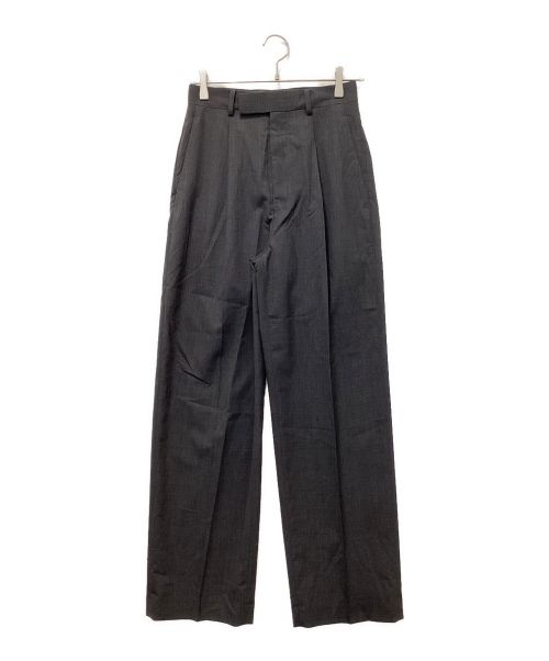 AURALEE（オーラリー）AURALEE (オーラリー) SUPER FINE TROPICAL WOOL SLACKS グレーの古着・服飾アイテム