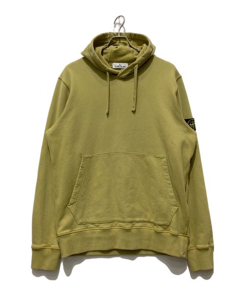 STONE ISLAND（ストーンアイランド）STONE ISLAND (ストーンアイランド) BRUSHED COTTON FLEECE イエロー サイズ:XLの古着・服飾アイテム