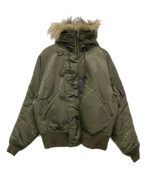 HYKE（ハイク）HYKE (ハイク) N-2 BIG FIT JACKET カーキ サイズ:1の古着・服飾アイテム