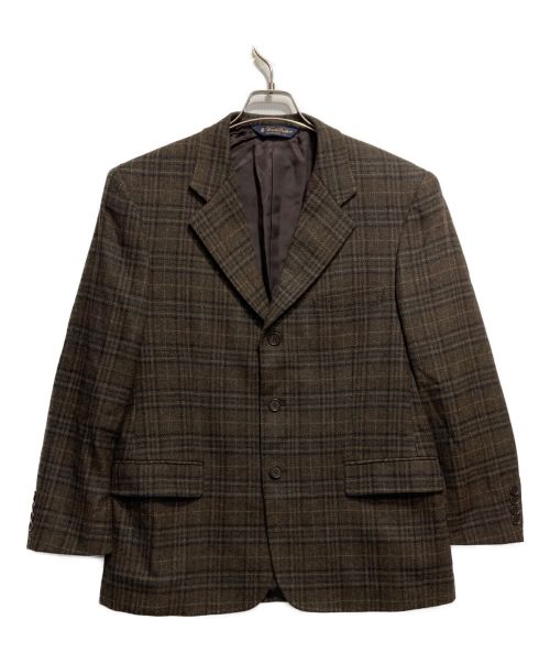 BROOKS BROTHERS（ブルックスブラザーズ）BROOKS BROTHERS (ブルックスブラザーズ) カシミヤ混3Bジャケット ブラウン サイズ:40SHTの古着・服飾アイテム