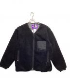 THE NORTHFACE PURPLELABELザ・ノースフェイス パープルレーベル）の古着「Wool Boa WINDSTOPPER Field Cardigan」｜ブラック