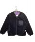 THE NORTHFACE PURPLELABEL（ザ・ノースフェイス パープルレーベル）の古着「Wool Boa WINDSTOPPER Field Cardigan」｜ブラック