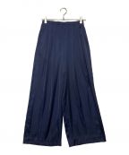 ENFOLDエンフォルド）の古着「RELAX ELASTIC WIDE-TROUSERS(リラックス イラスティック ワイドトラウザーズ)」｜ネイビー