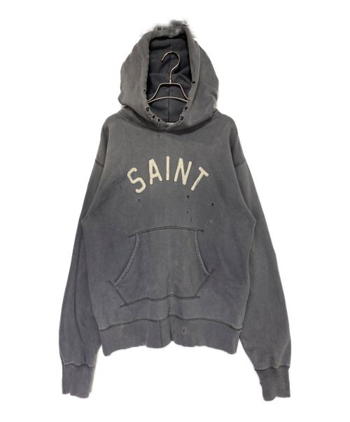 SAINT MICHAEL（セントマイケル）SAINT MICHAEL (セントマイケル) HOLY RELICS HOODIE グレー サイズ:Mの古着・服飾アイテム