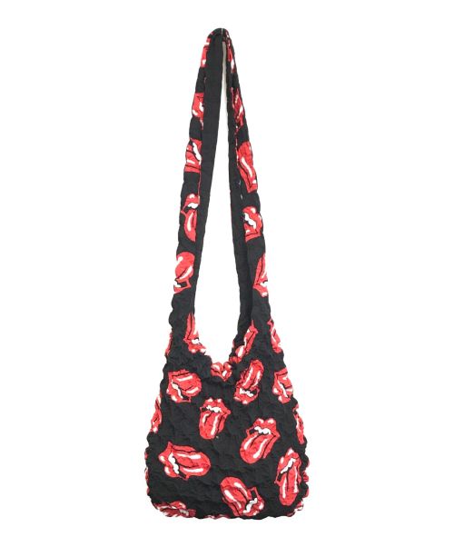 masu（エムエーエスユー）masu (エムエーエスユー) TONGUE AND LIPS POPCORN BAG ブラック×レッド サイズ:ONEの古着・服飾アイテム