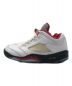 NIKE (ナイキ) AIR JORDAN 5 LOW GOLF　ローカットスニーカー ホワイト×レッド サイズ:28：11800円