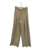 TODAYFULトゥデイフル）の古着「Doubletuck Twill Trousers(ダブルタック ツイル トラウザーズ)」｜ベージュ