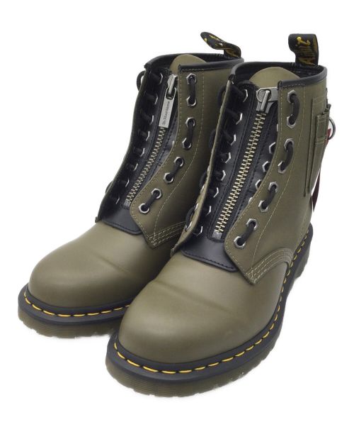 Dr.Martens（ドクターマーチン）Dr.Martens (ドクターマーチン) ALPHA (アルファ) 8ホールブーツ 1460 BEN ALPHA OLIVE オリーブ サイズ:UK9の古着・服飾アイテム