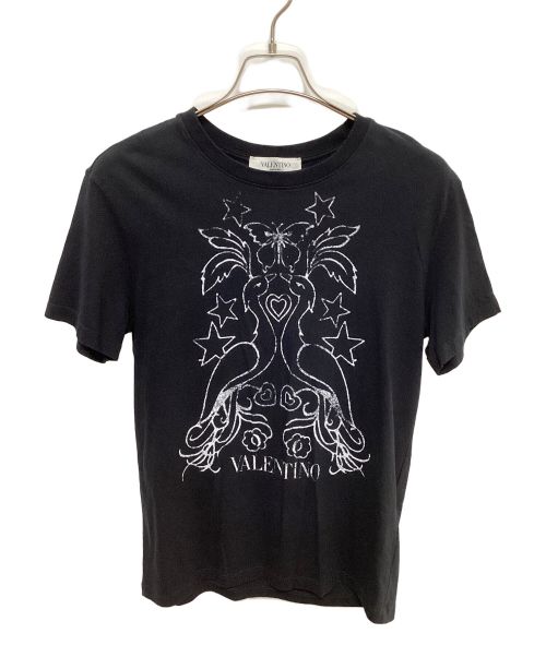 VALENTINO（ヴァレンティノ）VALENTINO (ヴァレンティノ) プリントTシャツ ブラック サイズ:XSの古着・服飾アイテム