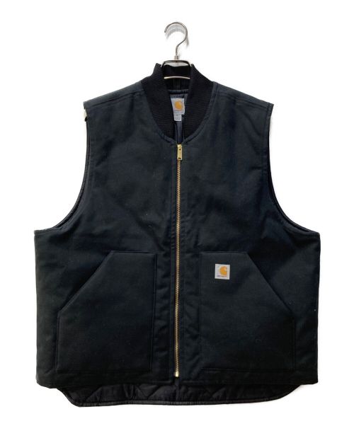 CarHartt（カーハート）CarHartt (カーハート) 中綿ダックベスト ブラック サイズ:XLの古着・服飾アイテム