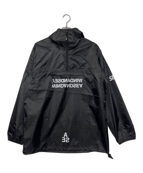 WIND AND SEA（ウィンド アンド シー）WIND AND SEA (ウィンダンシー) Waterproof Nylon Anorak ブラック サイズ:Lの古着・服飾アイテム