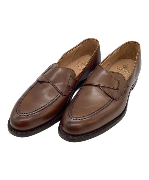 Crockett & Jones（クロケット＆ジョーンズ）Crockett & Jones (クロケット＆ジョーンズ) バタフライローファー ブラウン サイズ:25.5の古着・服飾アイテム