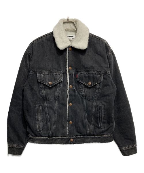 H BEAUTY&YOUTH（エイチ ビューティー&ユース）H BEAUTY&YOUTH (エイチ ビューティアンドユース) DENIM BOA JACKET ブラック サイズ:Sの古着・服飾アイテム