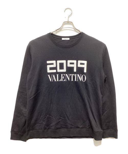 VALENTINO（ヴァレンティノ）VALENTINO (ヴァレンティノ) クルーネックスウェット ブラック サイズ:Lの古着・服飾アイテム