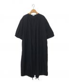 SEEALLシーオール）の古着「BALOON SLEEVE DRESS」｜ネイビー