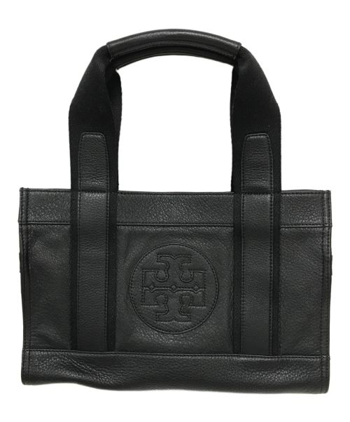 TORY BURCH（トリーバーチ）TORY BURCH (トリーバーチ) レザートートバッグ ブラックの古着・服飾アイテム