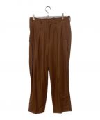 YOKEヨーク）の古着「1TUCK WIDE TROUSERS」｜ブラウン