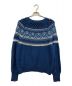 mame kurogouchi (マメクロゴウチ) Cotton Nordic Knit Pullover ブルー サイズ:2：12800円